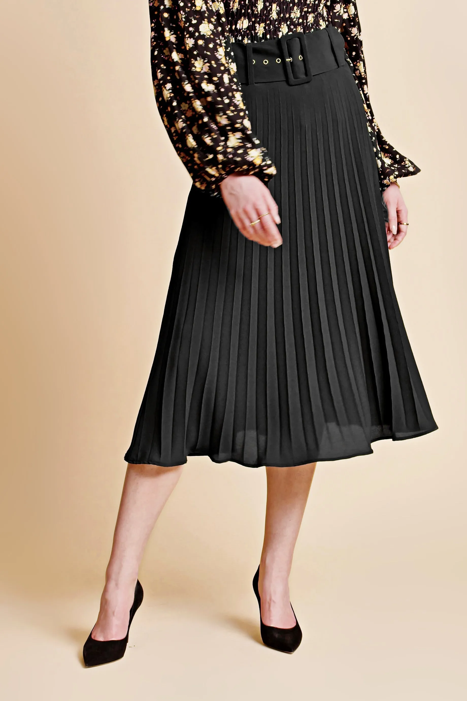 ByTimo Plisse Skirt - Black