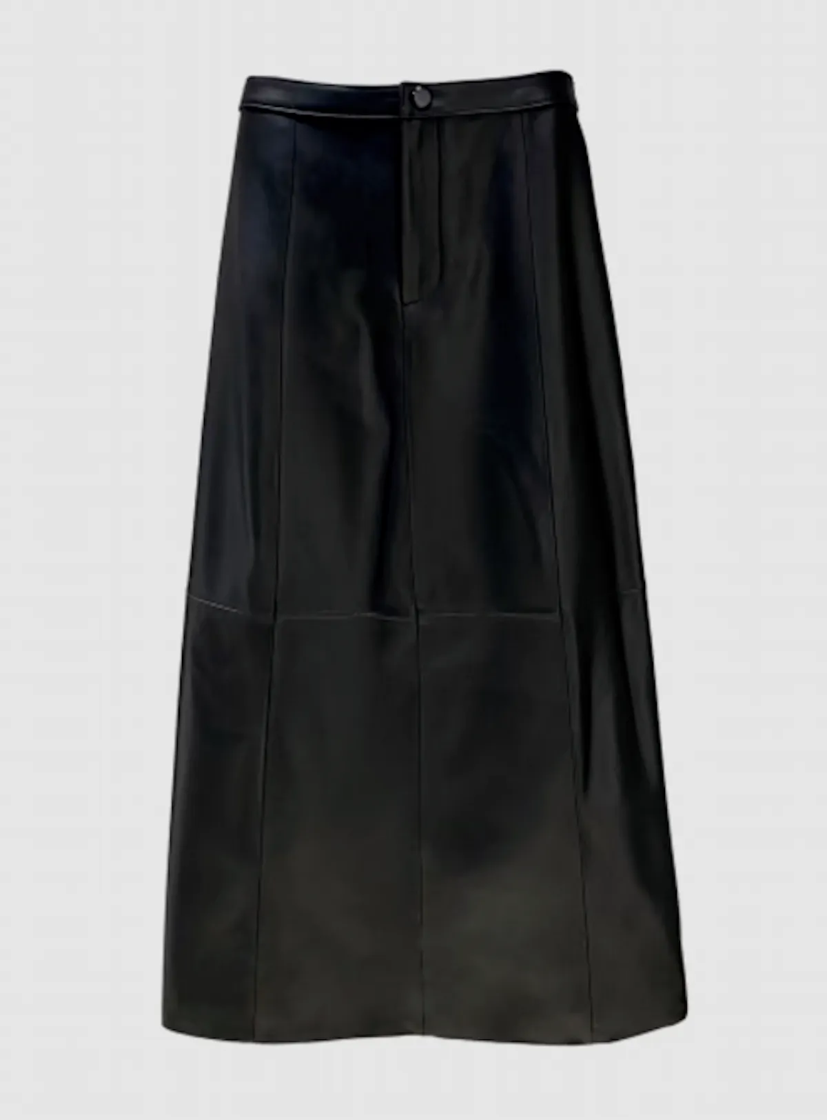 Leather Maxi Skirt in Black - Chic and Stylish Womens Fashion